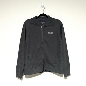 Camp David- Monterey California Logo, Dark Grey Zip-Up, Size Medium